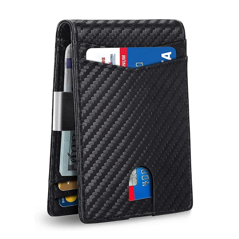 Rfid Leather Slim Card Wallet