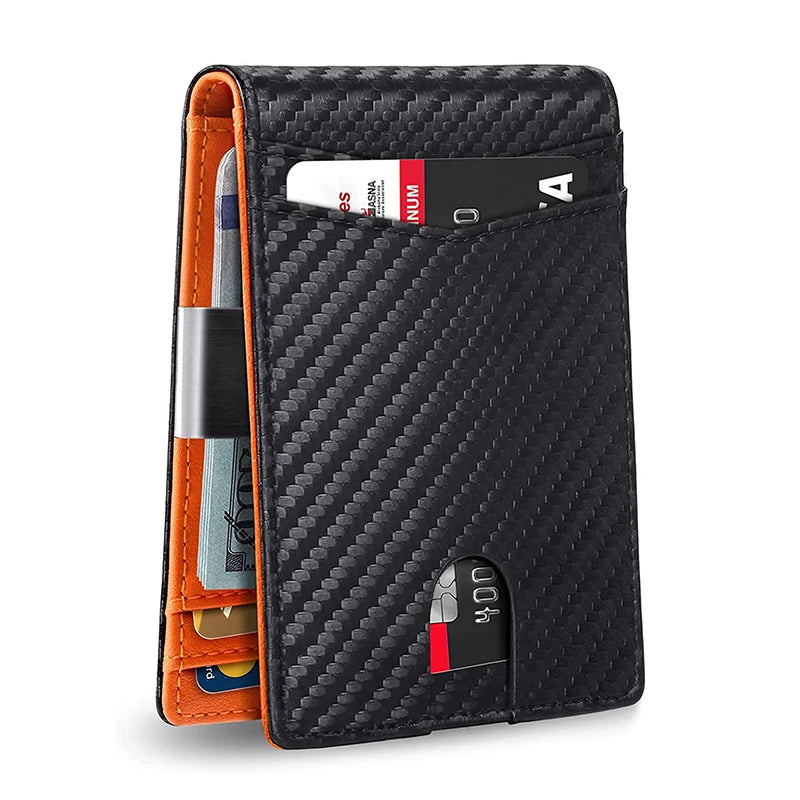 Rfid Leather Slim Card Wallet
