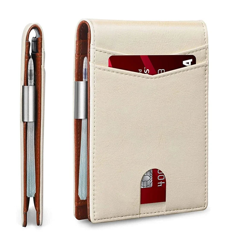 Rfid Leather Slim Card Wallet