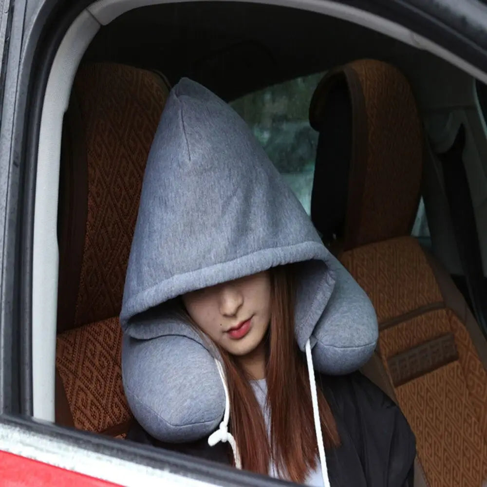 Hooded Neck Travel Pillow